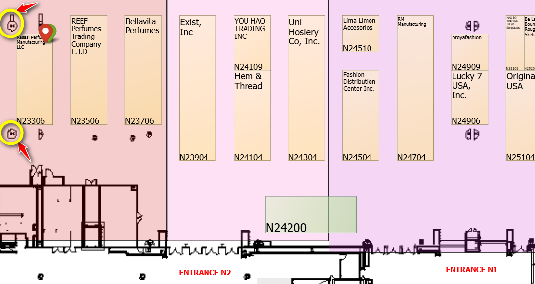 ASD Market Week booth N23306 map